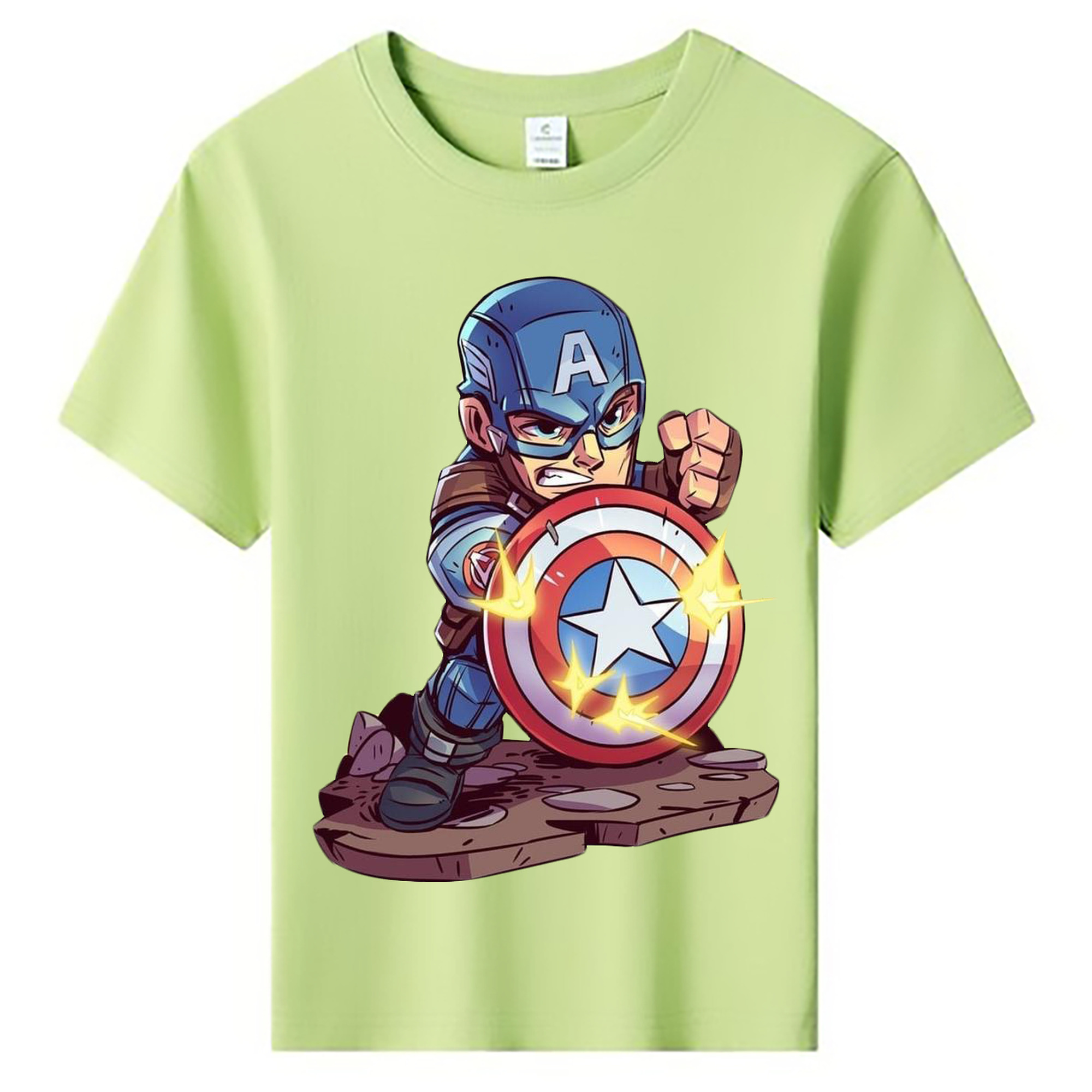 （画像用） アベンジャーズ The Avengers 綿100％キッズTシャツ（フロントプリント）